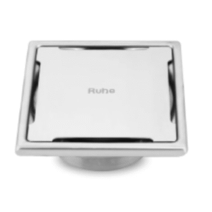 Diamond Square 304-Grade Floor Drain with Collar & Cockroach Trap